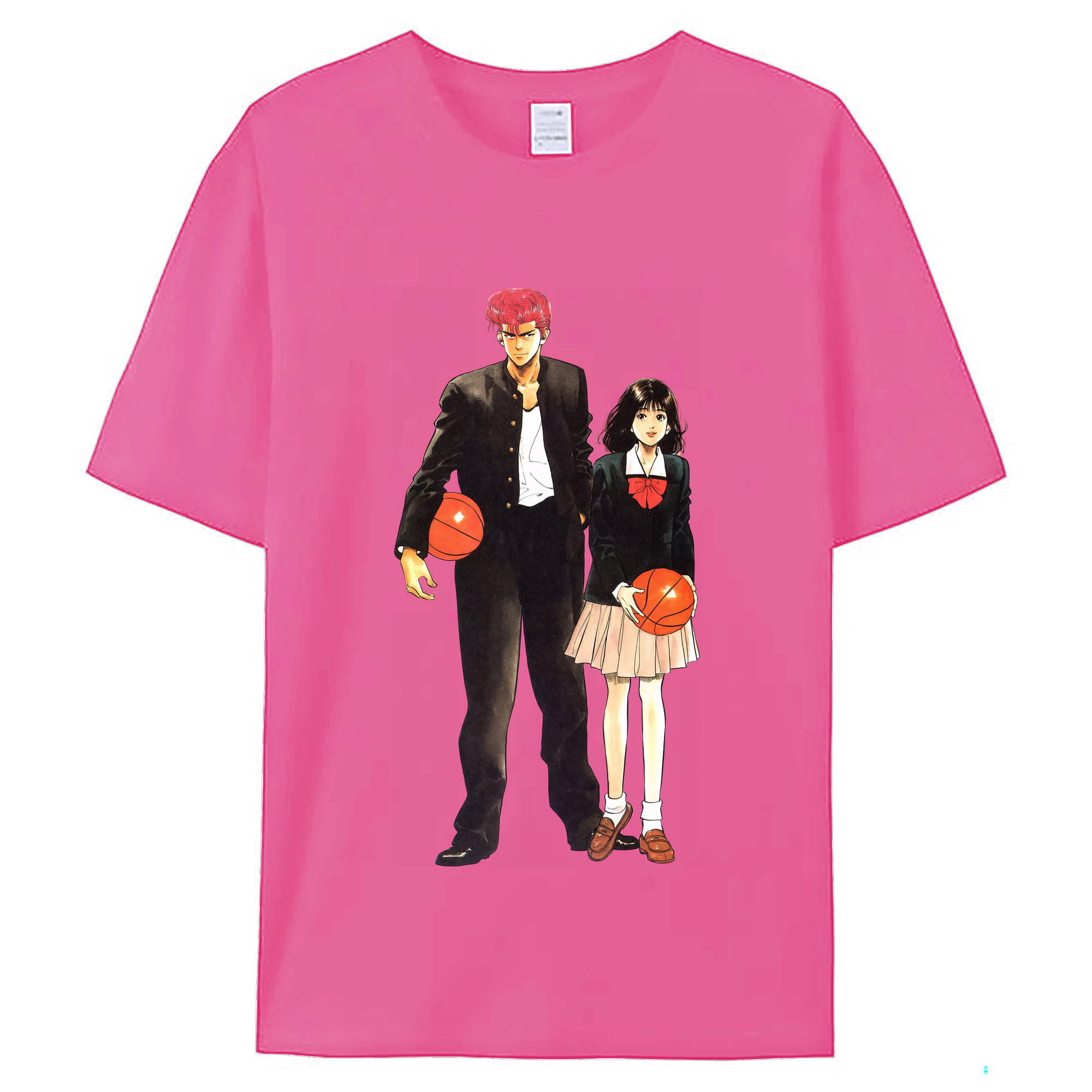 （画像用） SLAM DUNK／スラムダンク レディースカジュアルプリントTシャツ（綿100％）